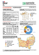 Image représentant la première page de l'Agreste Essentiel n°22 sur la filière cidre en Normandie