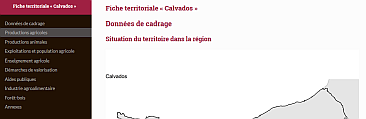 image représentant le sommaire d'une fiche territoriale multisources